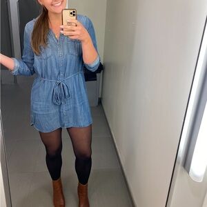 American Eagle Outfitters Blue Long Sleeve Dress